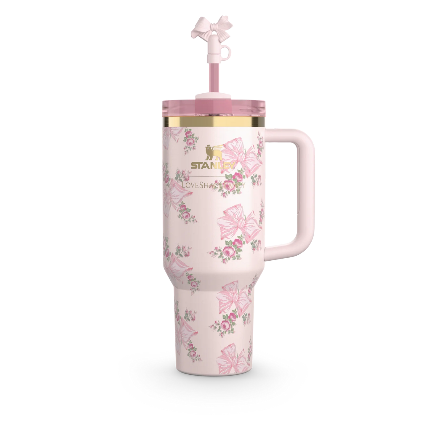 Stanley x LoveShackFancy Holiday Quencher | 40 OZ – Pink