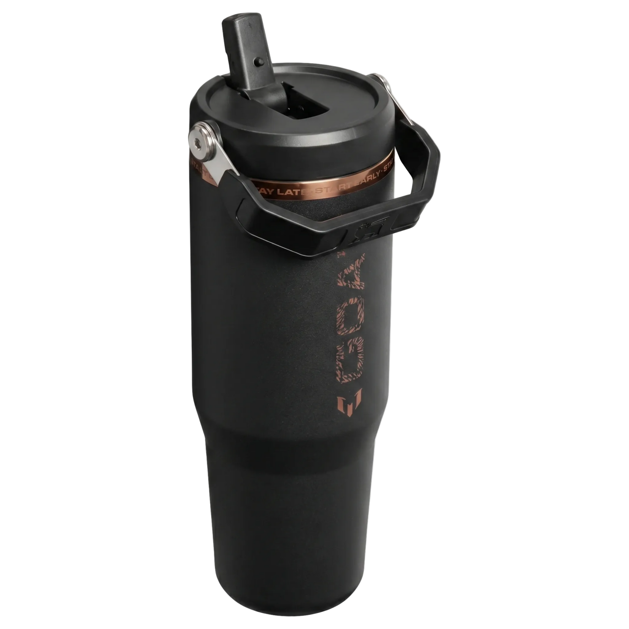 Messi x Stanley IceFlow™ Flip Straw Tumbler | 30 OZ – GOAT Black