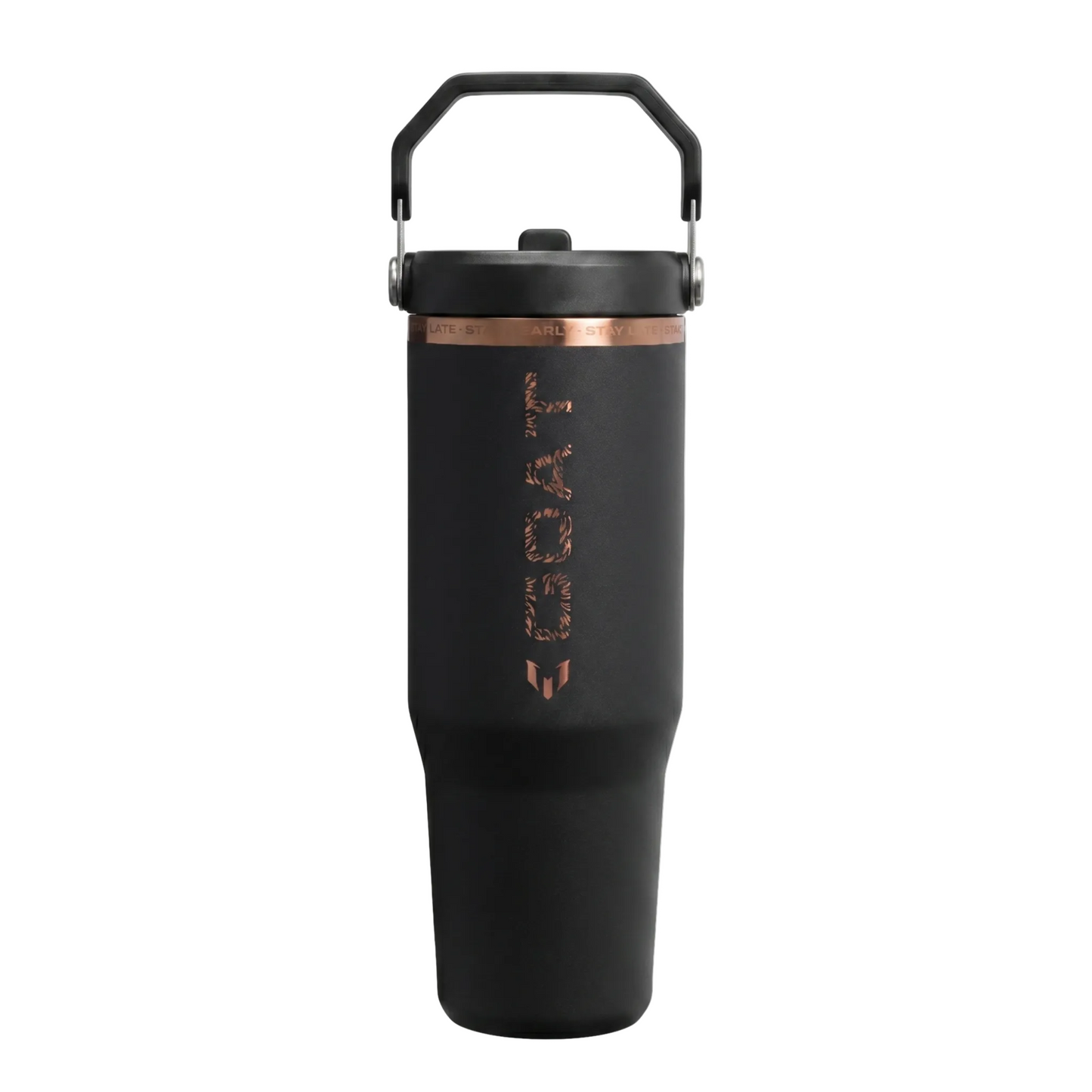 Messi x Stanley IceFlow™ Flip Straw Tumbler | 30 OZ – GOAT Black
