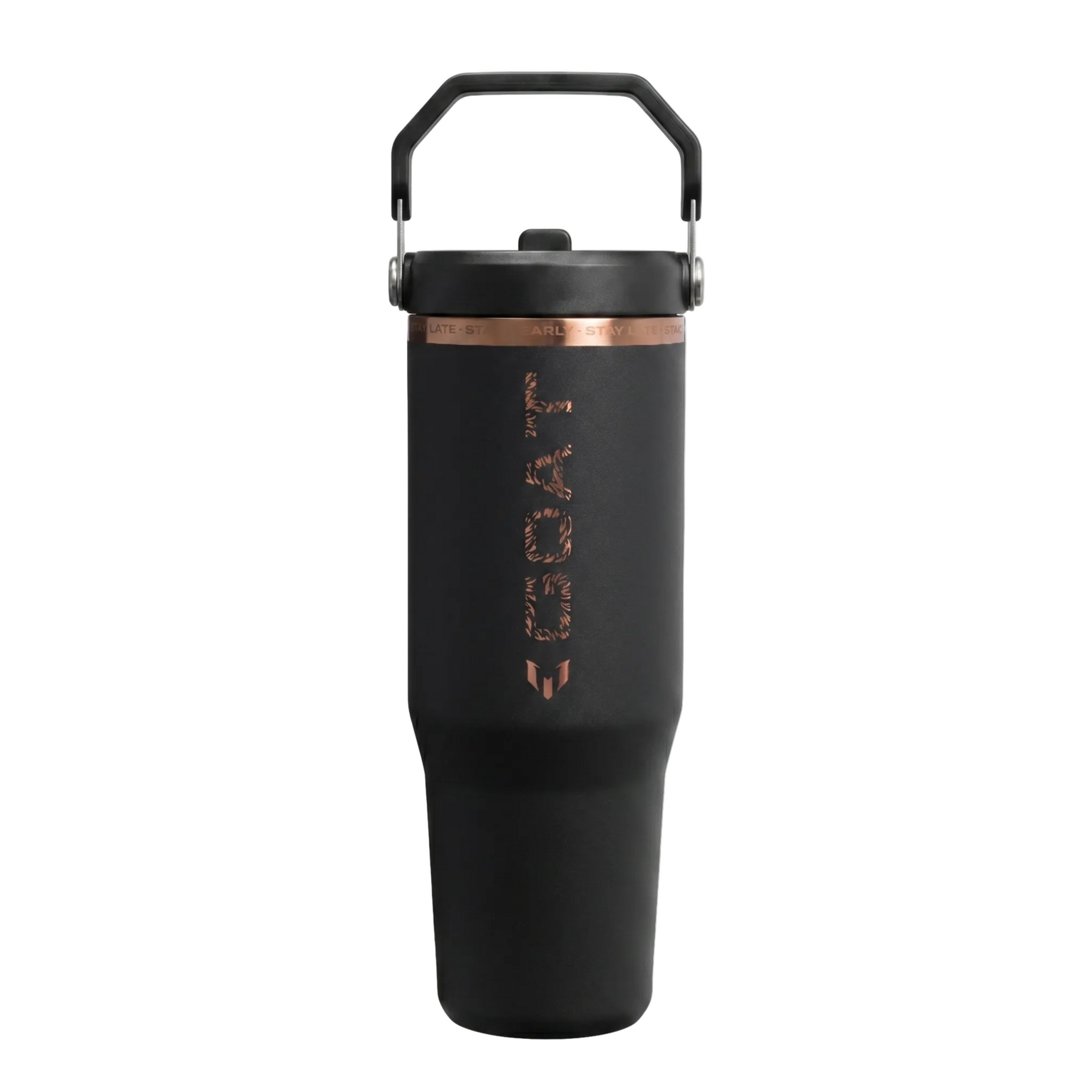 Messi x Stanley IceFlow™ Flip Straw Tumbler | 30 OZ – GOAT Black